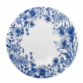 Summer Blues Rimmed Dinner Plate mini desktop sculpture