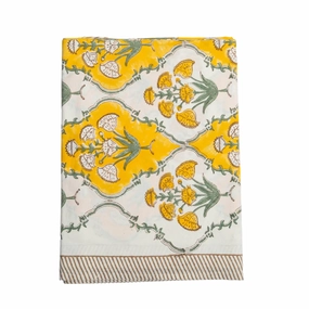 Sunny Days Cabana Printed Floral Tablecloth cute desktop display