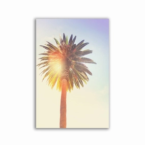 Sunny Palm Tree framed mural artwork