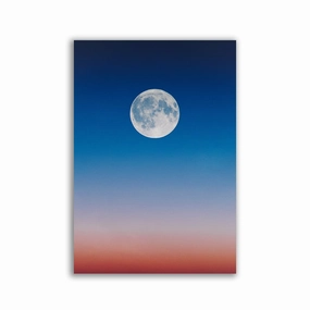 Sunrise Moon framed mural artwork