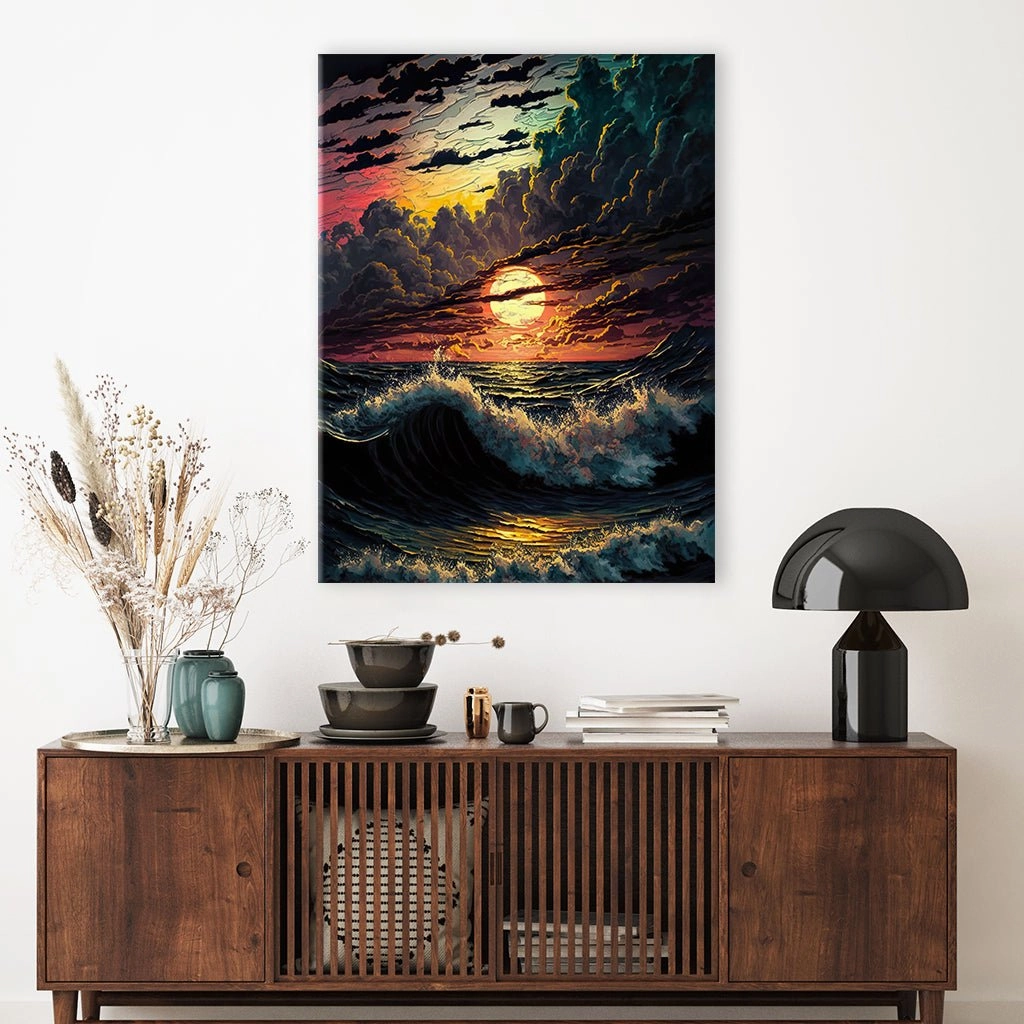 Sunset ocean by Markus Mikolai 