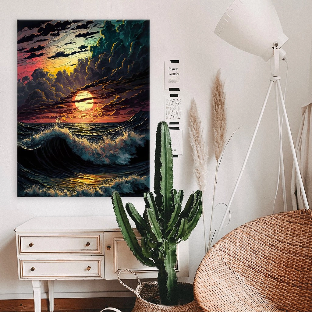 Sunset ocean by Markus Mikolai 