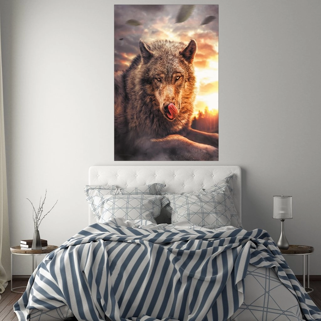 Sunset Wolf by Zenzdesign 