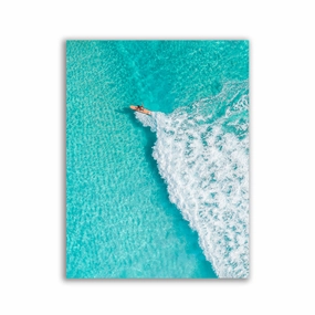 Surfing by Jessica Loiterton framed mural artwork