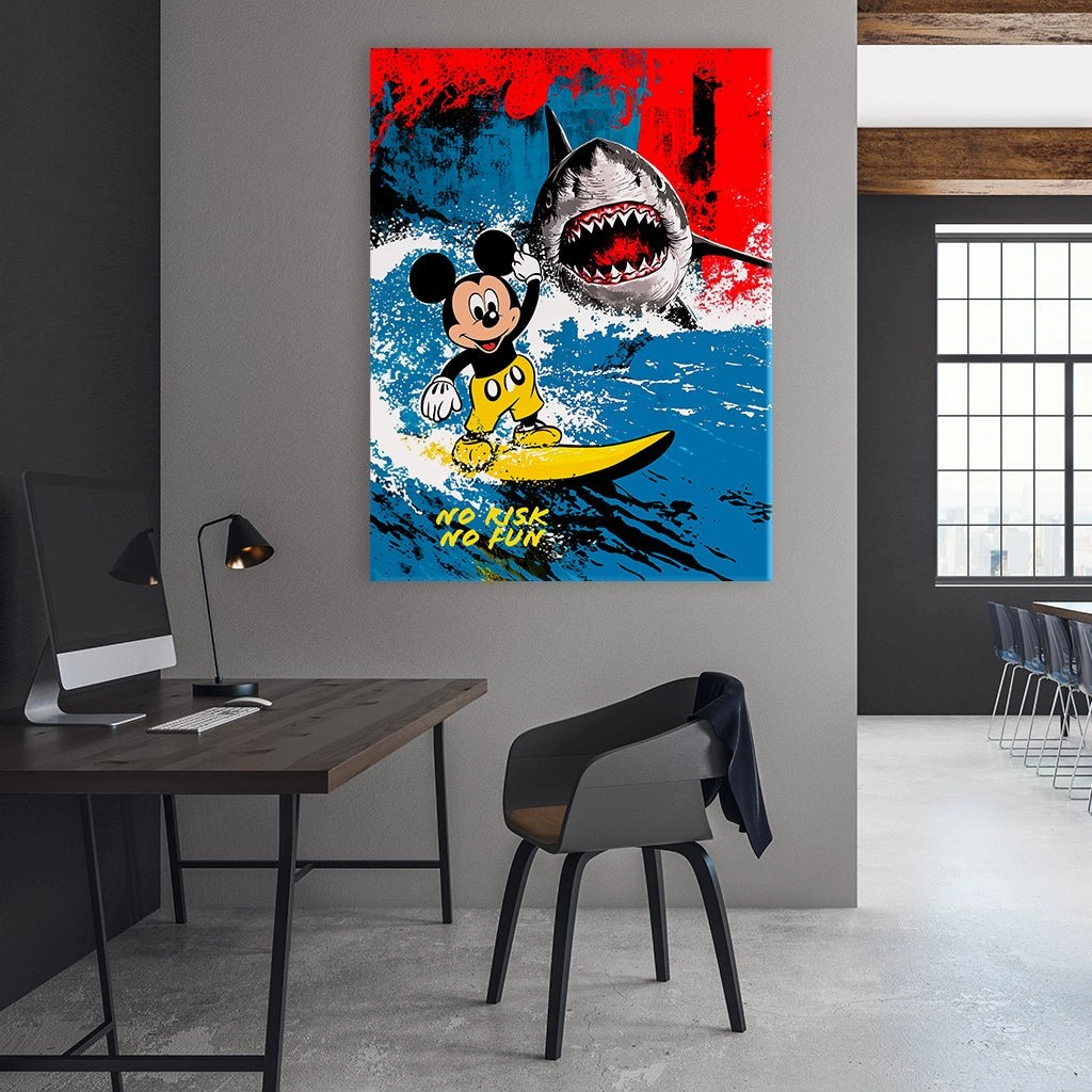 Surfing Mickey by Frank Daske