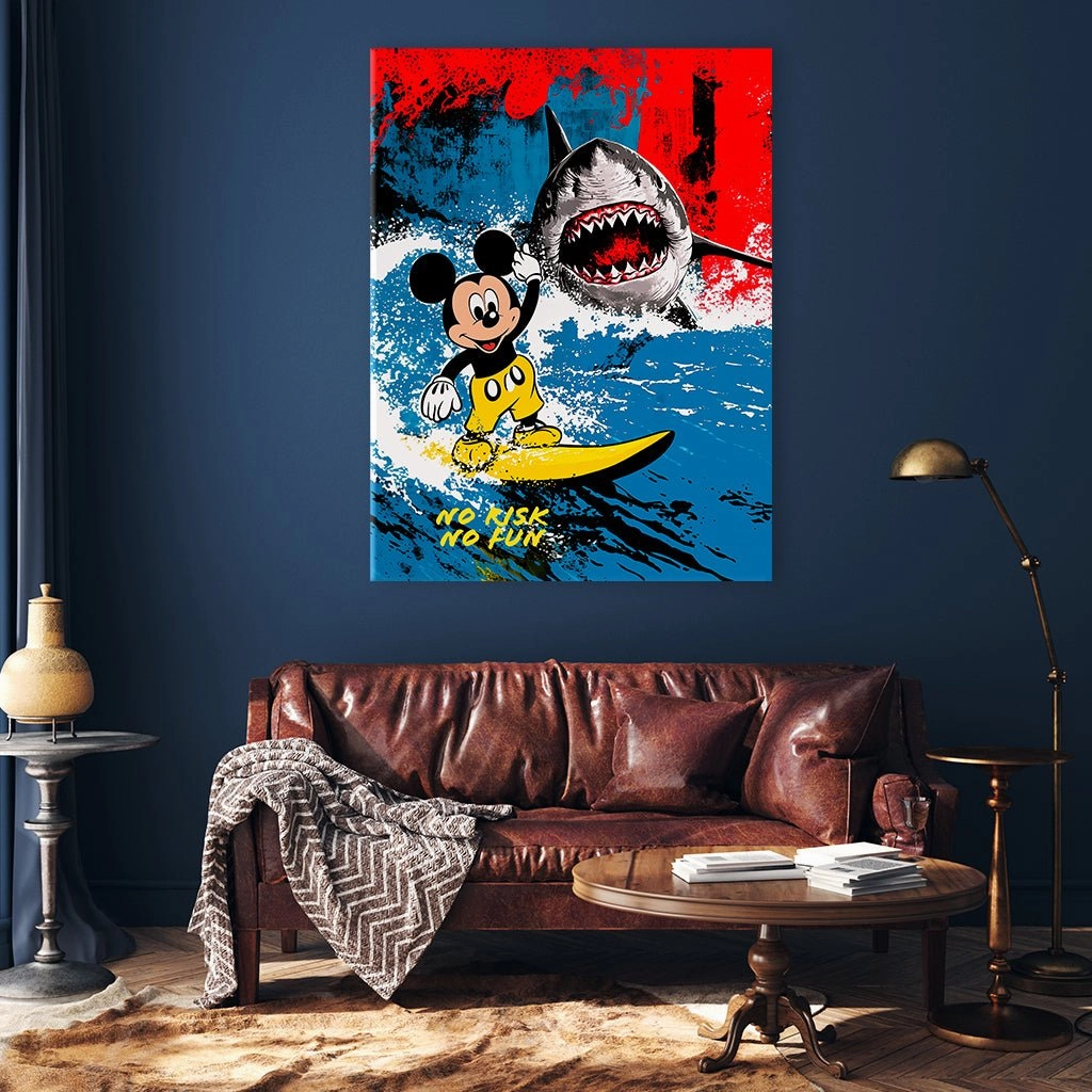 Surfing Mickey by Frank Daske