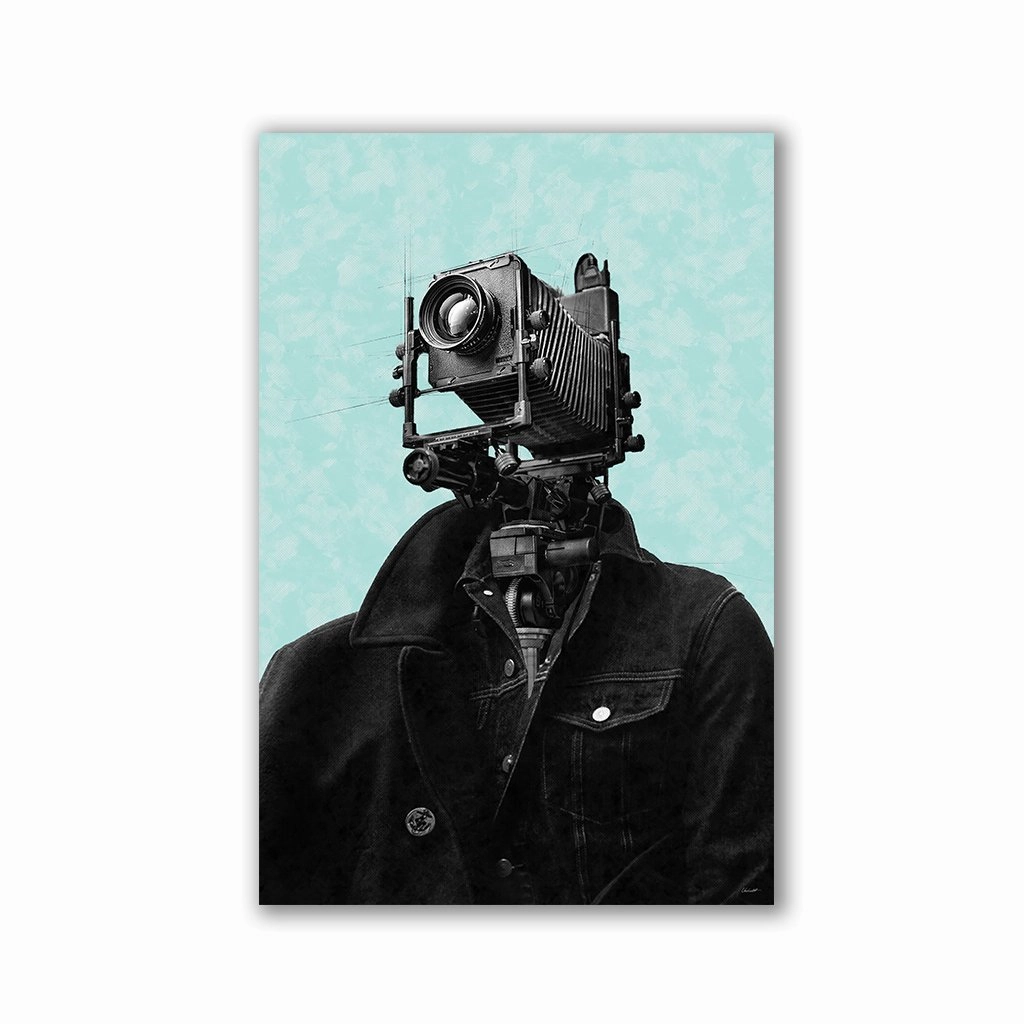 Surreal scenarios by Mr. Underdott framed mural artwork