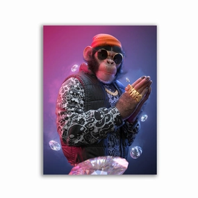SWAG Chimp framed mural artwork