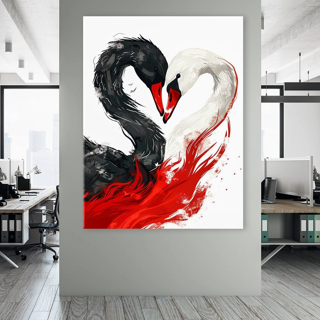 Swan Love by Frank Daske