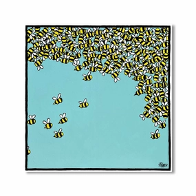 Swarm weather by Spanjer framed mural artwork