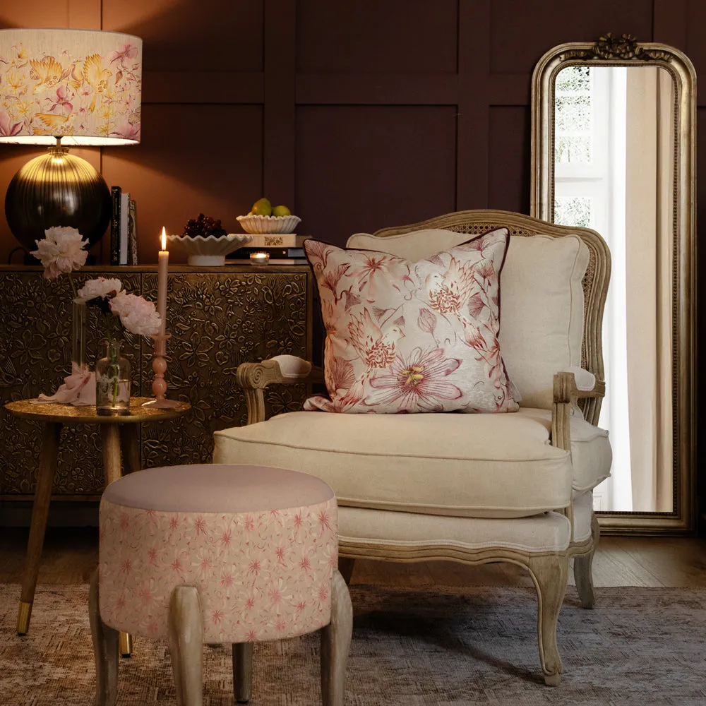 Sybil Printed Piped Cushion Primrose