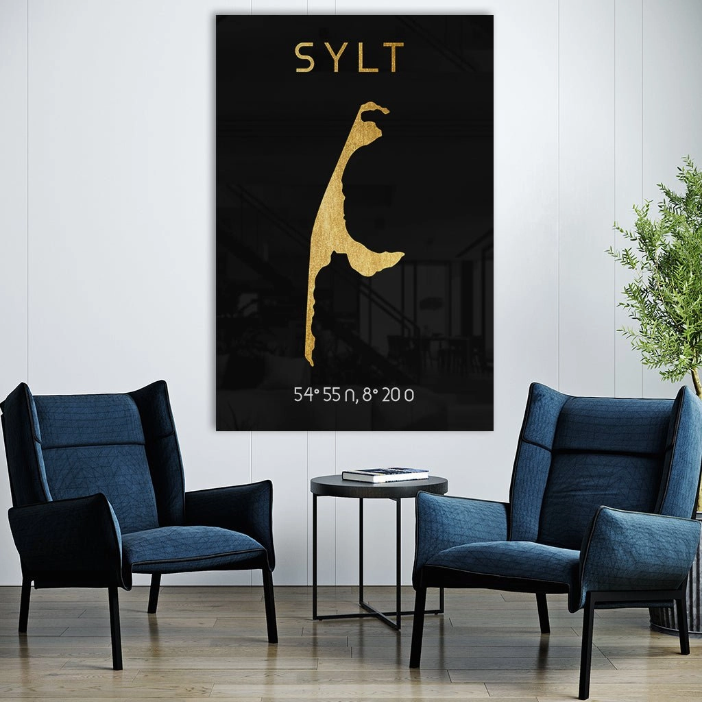 Sylt Coords Gold on Acrylic