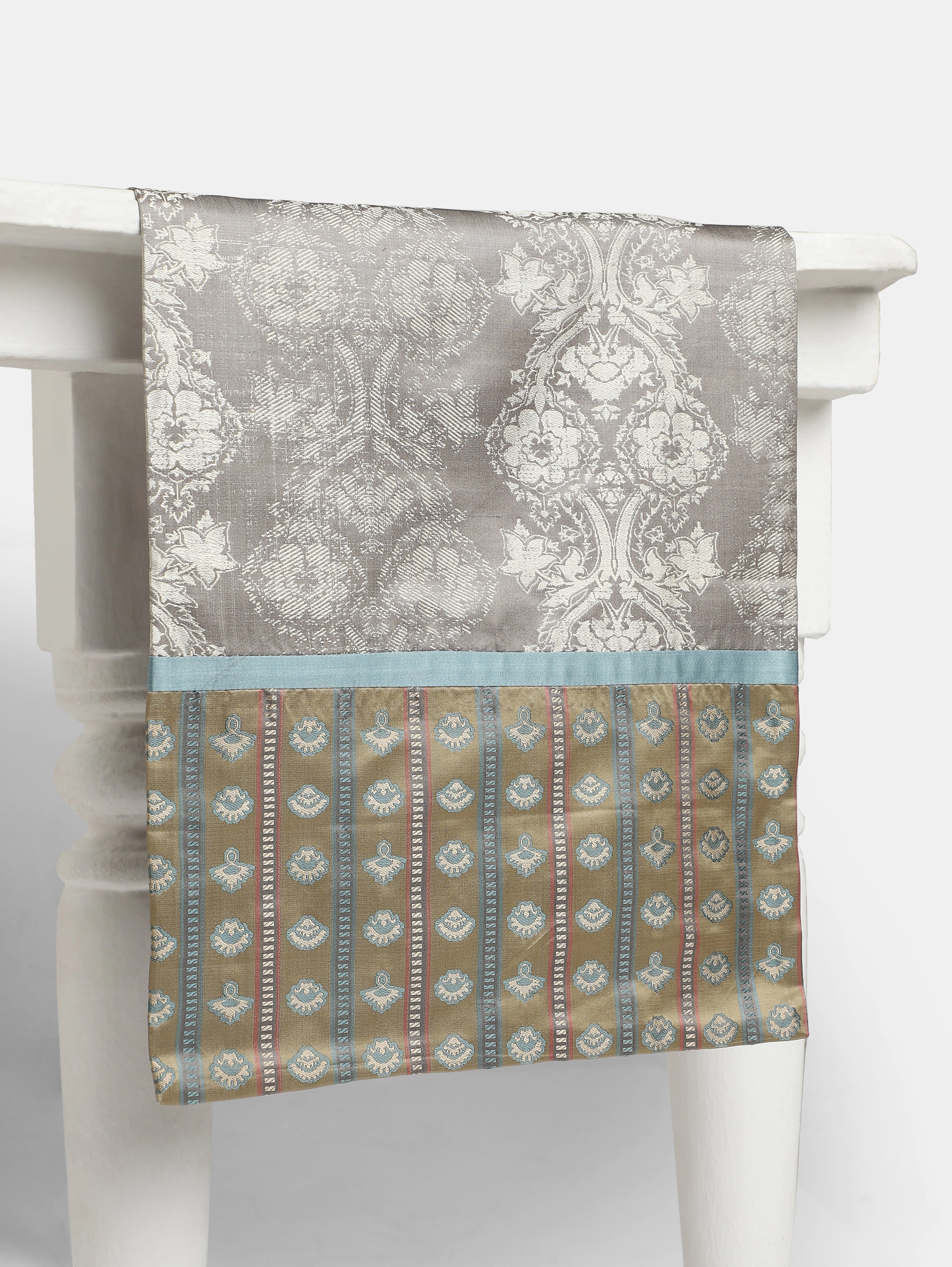 Syracuse Tanchoi Silk Table Runner ceramic table ornament