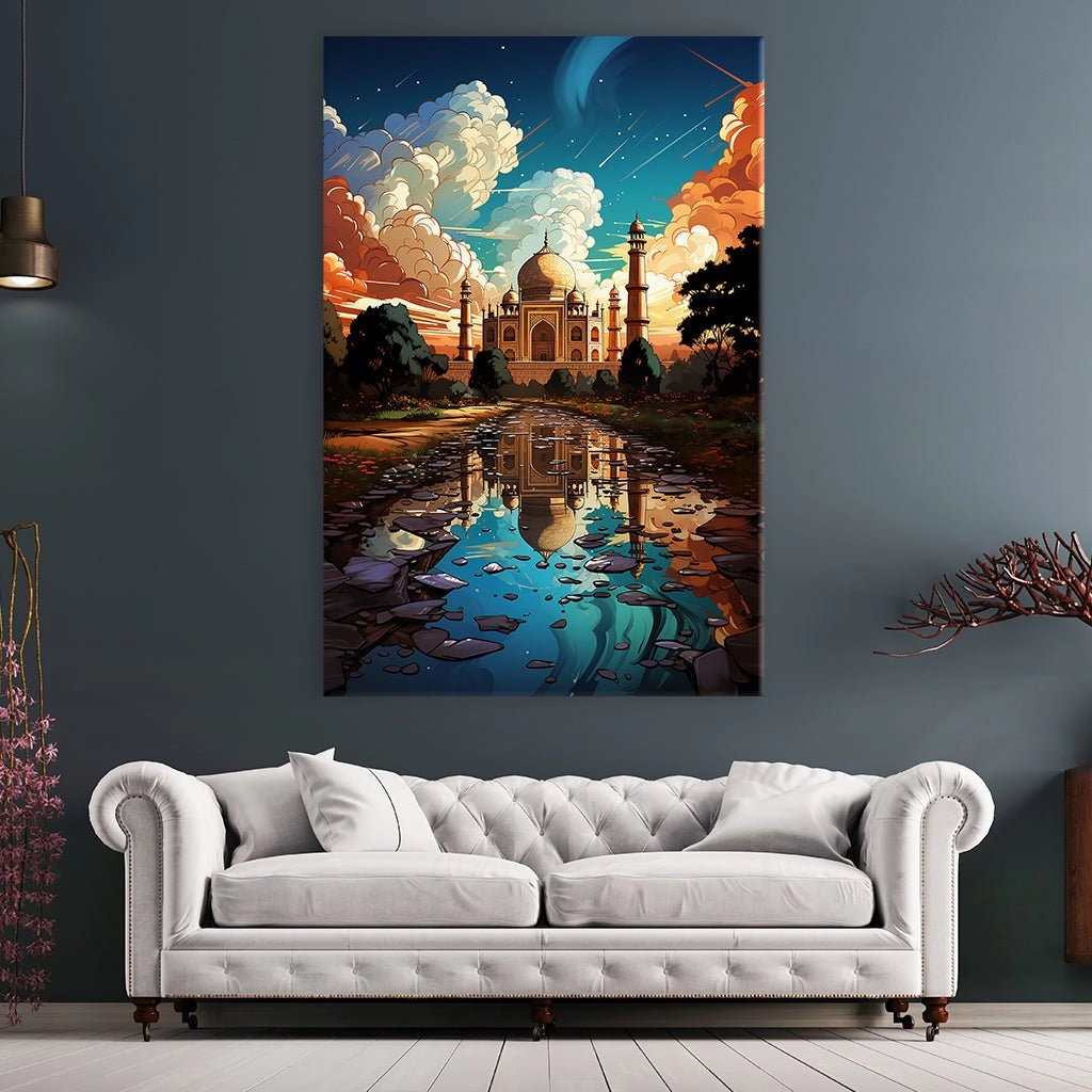 Taj Mahal Pop Art by Catill 