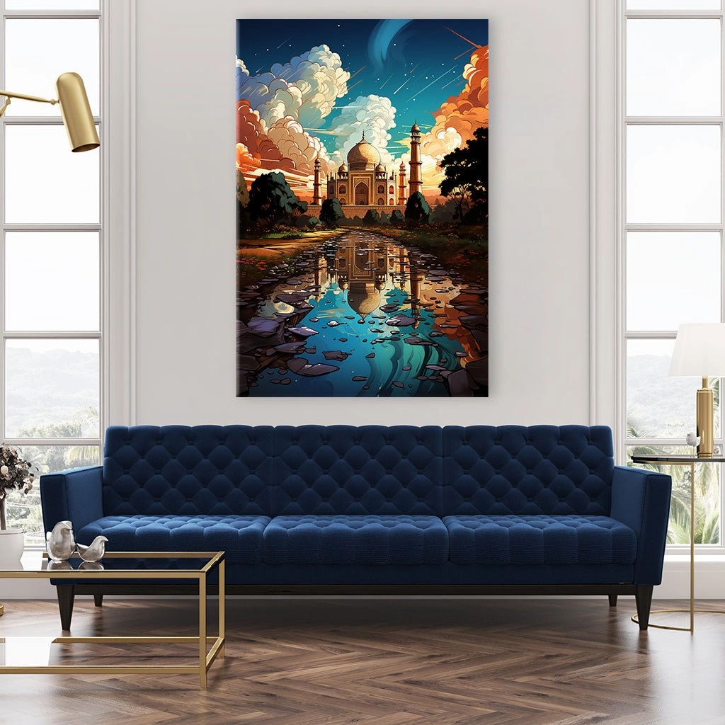 Taj Mahal Pop Art by Catill 