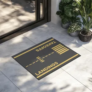 Takeoff & Landings Designed Door Mats door entrance rug