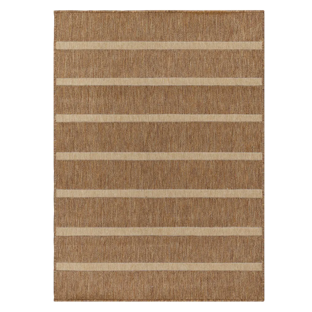 Tala Stripe Jute Effect Indoor/Outdoor Rug Natural