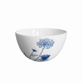 Tall Summer Blues Cereal Bowl cute desktop display