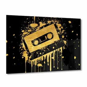 Tape Gold on Acrylic framed mural artwork