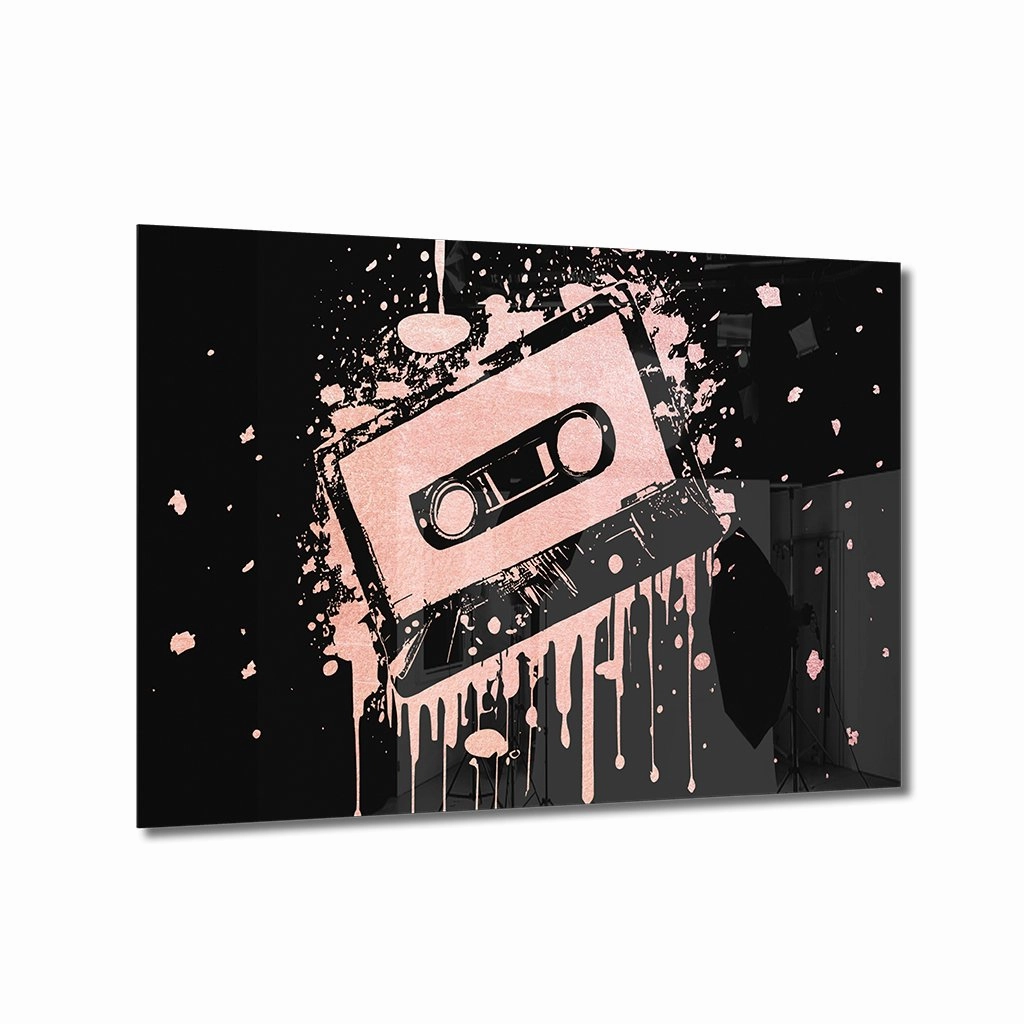 Tape Ros on Acrylic framed mural artwork