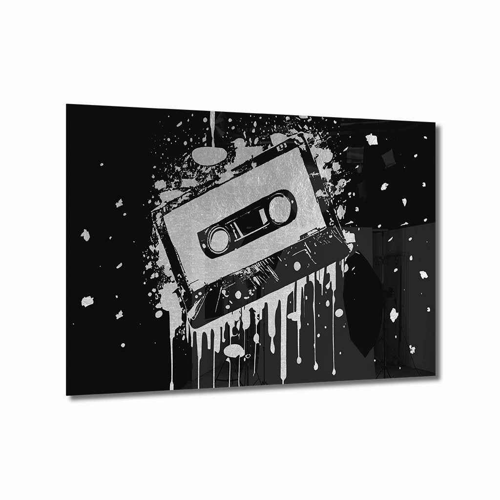 Tape Silver on Acrylic framed mural artwork