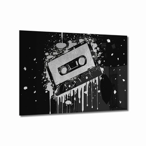 Tape Silver on Acrylic framed mural artwork