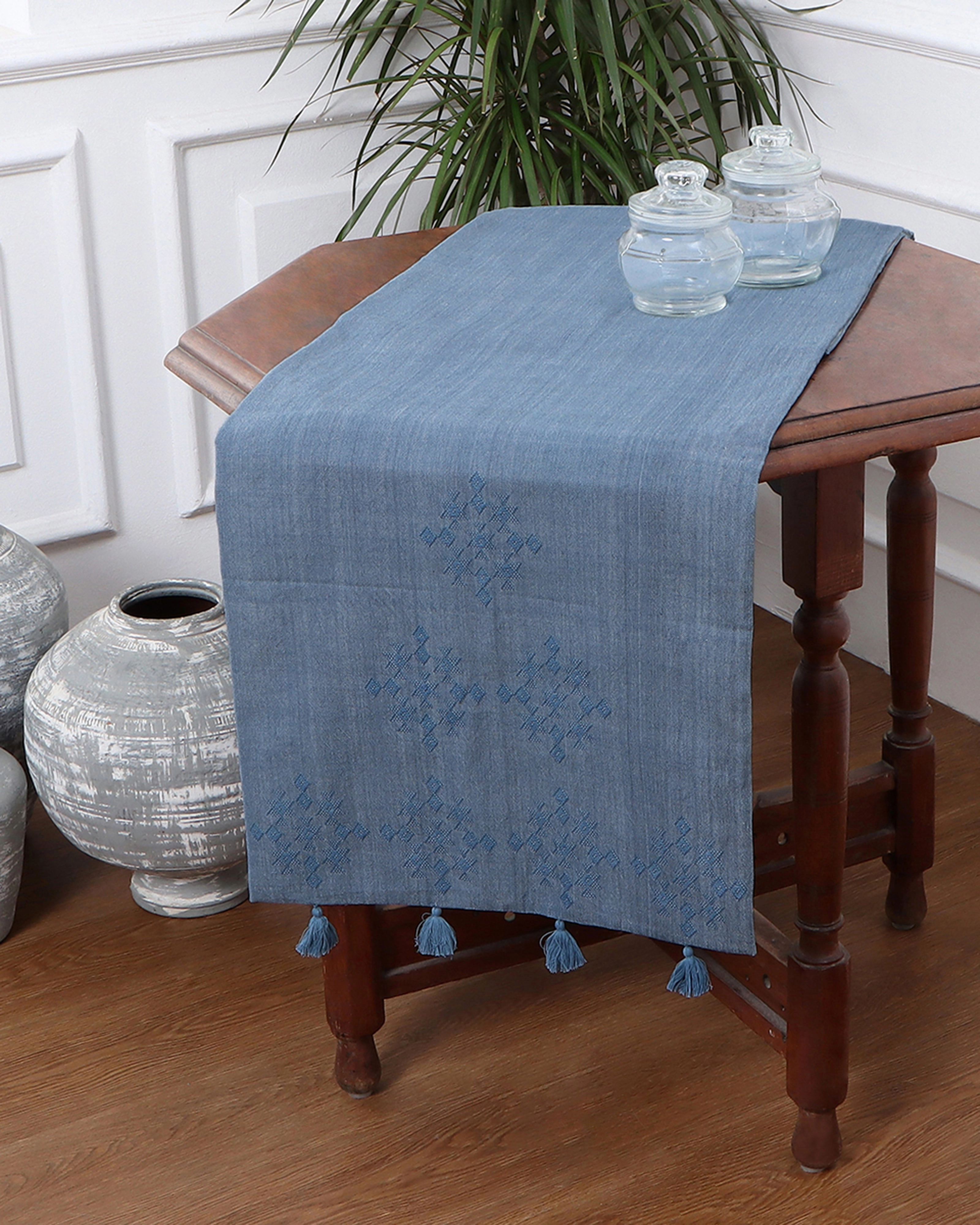 Taskeen Extra Weft Cotton Table Runner
