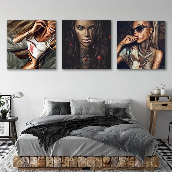 Tattoo Girls - Triptych 