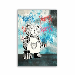 Ted Love by Lukas Avalon framed mural artwork