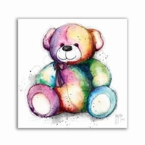 Teddy Pop framed mural artwork