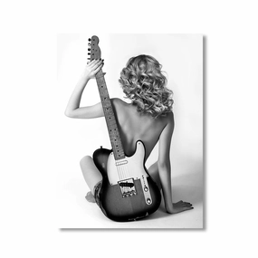 Telecaster Blondie by David Drake framed mural artwork
