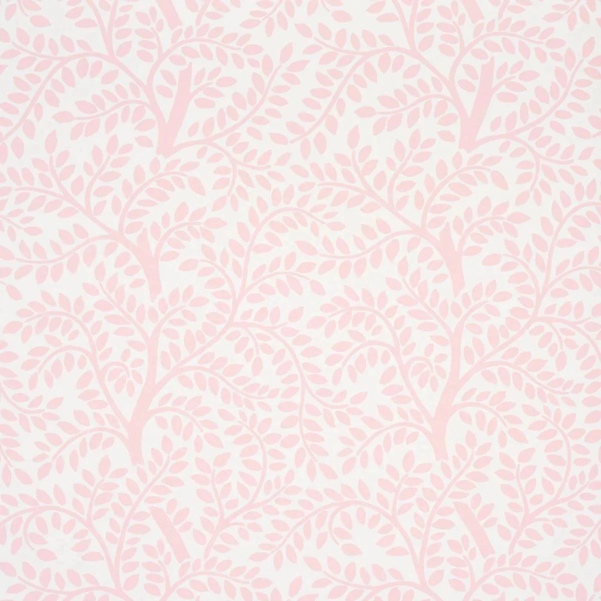Temple Garden II Wallpaper in Blush paper wall covering