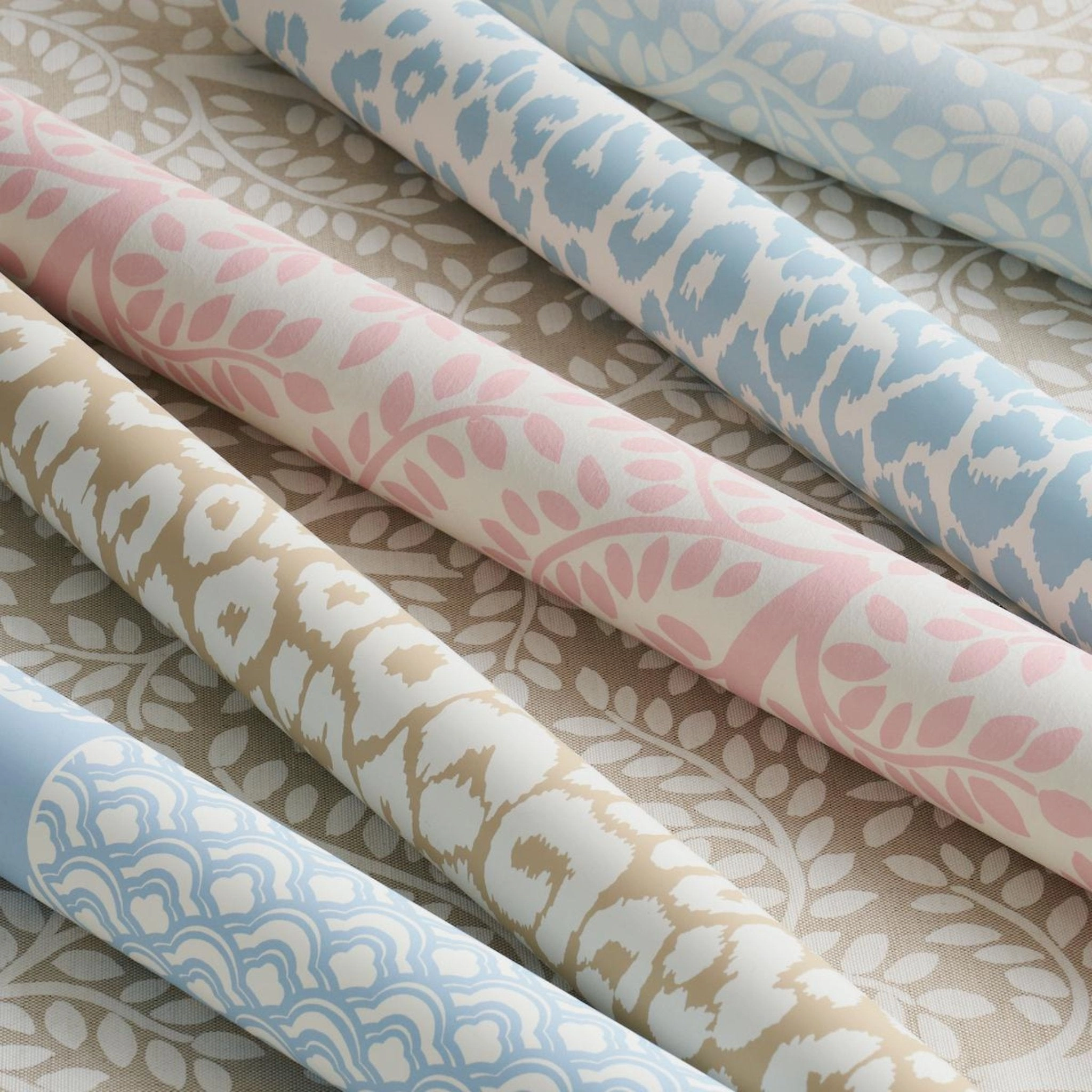 Temple Garden II Wallpaper in Blush