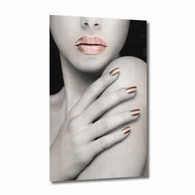 Tempting Touch Ros on Acrylic framed mural artwork