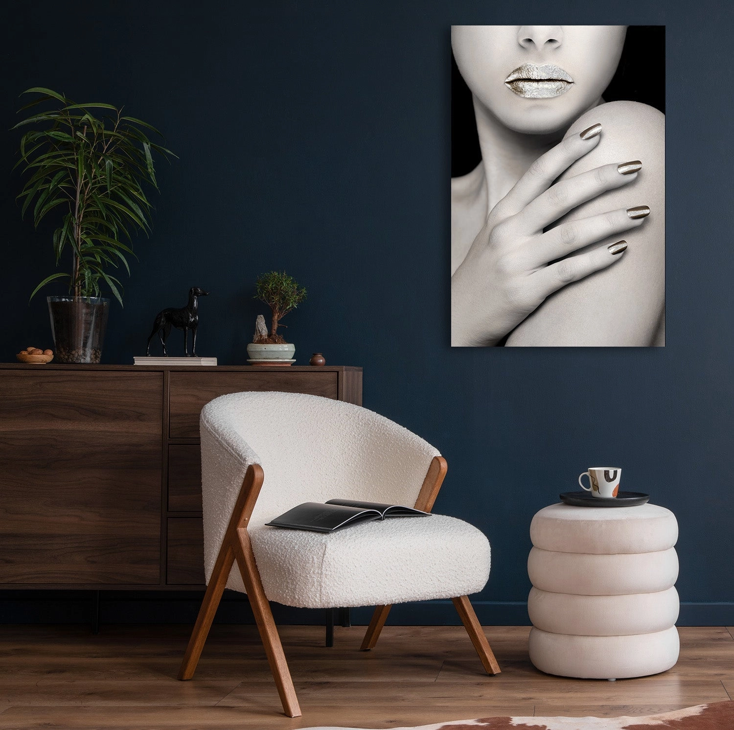 Tempting Touch Silver on Acrylic