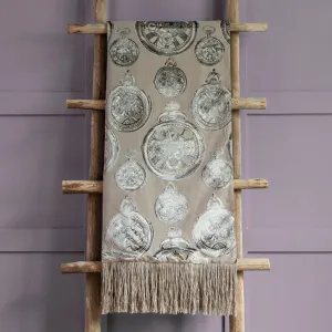 Tempus Velvet Throw Smoke chic floor carpet  