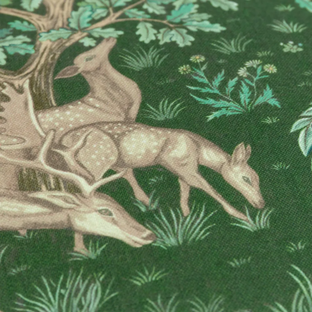 The Brook Printed Outdoor Cushion Forest Green