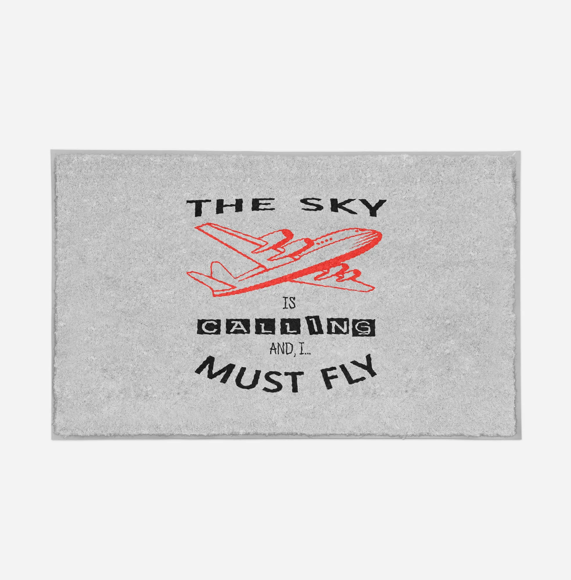 The Sky is Calling and I Must Fly Designed Door Mats