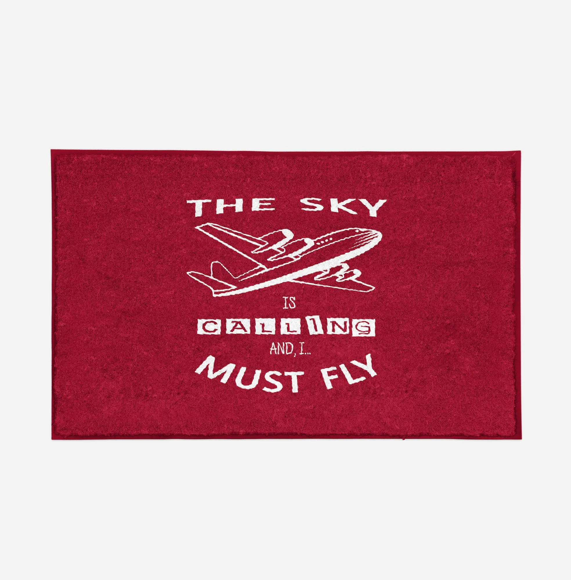 The Sky is Calling and I Must Fly Designed Door Mats