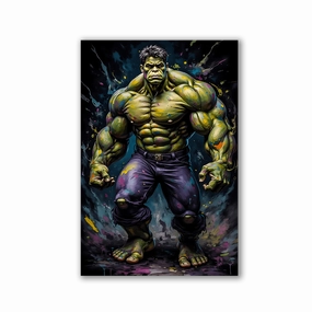The Hulk by Adrian Vieriu framed mural artwork