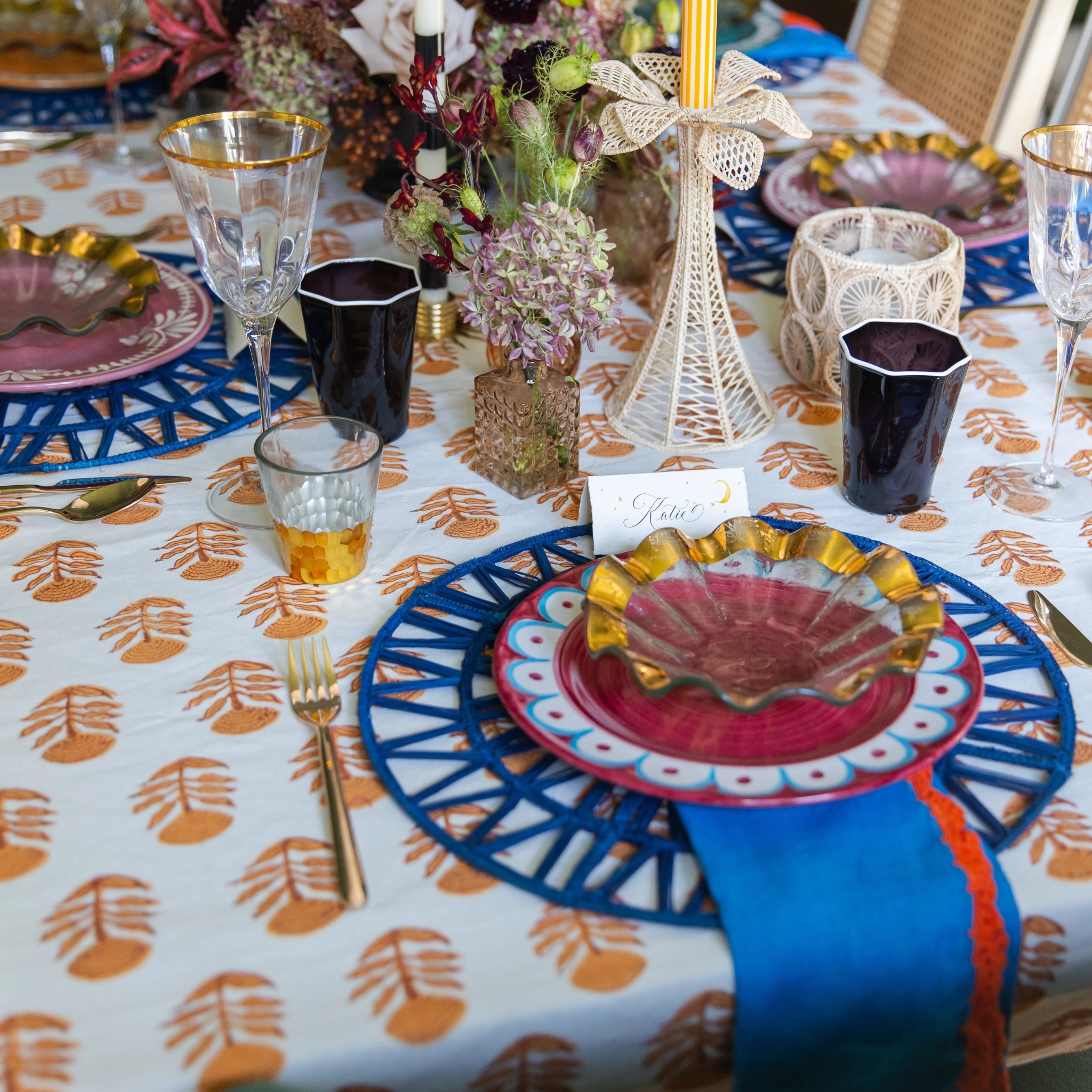 The Indian Motif Tablecloth