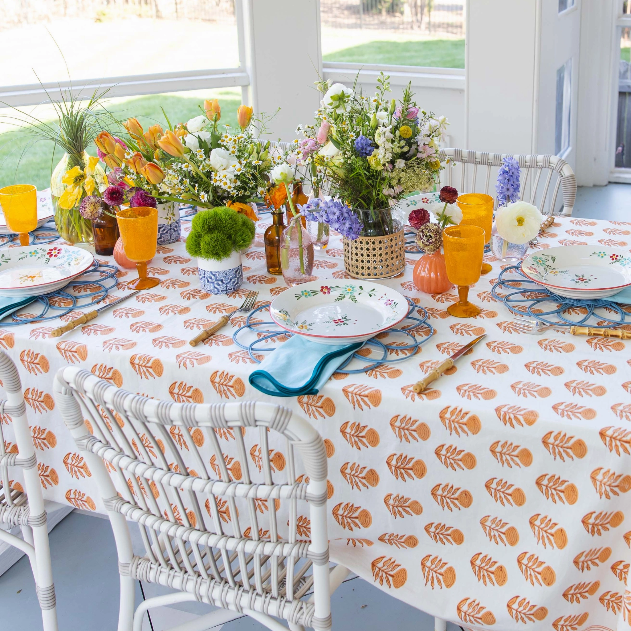 The Indian Motif Tablecloth
