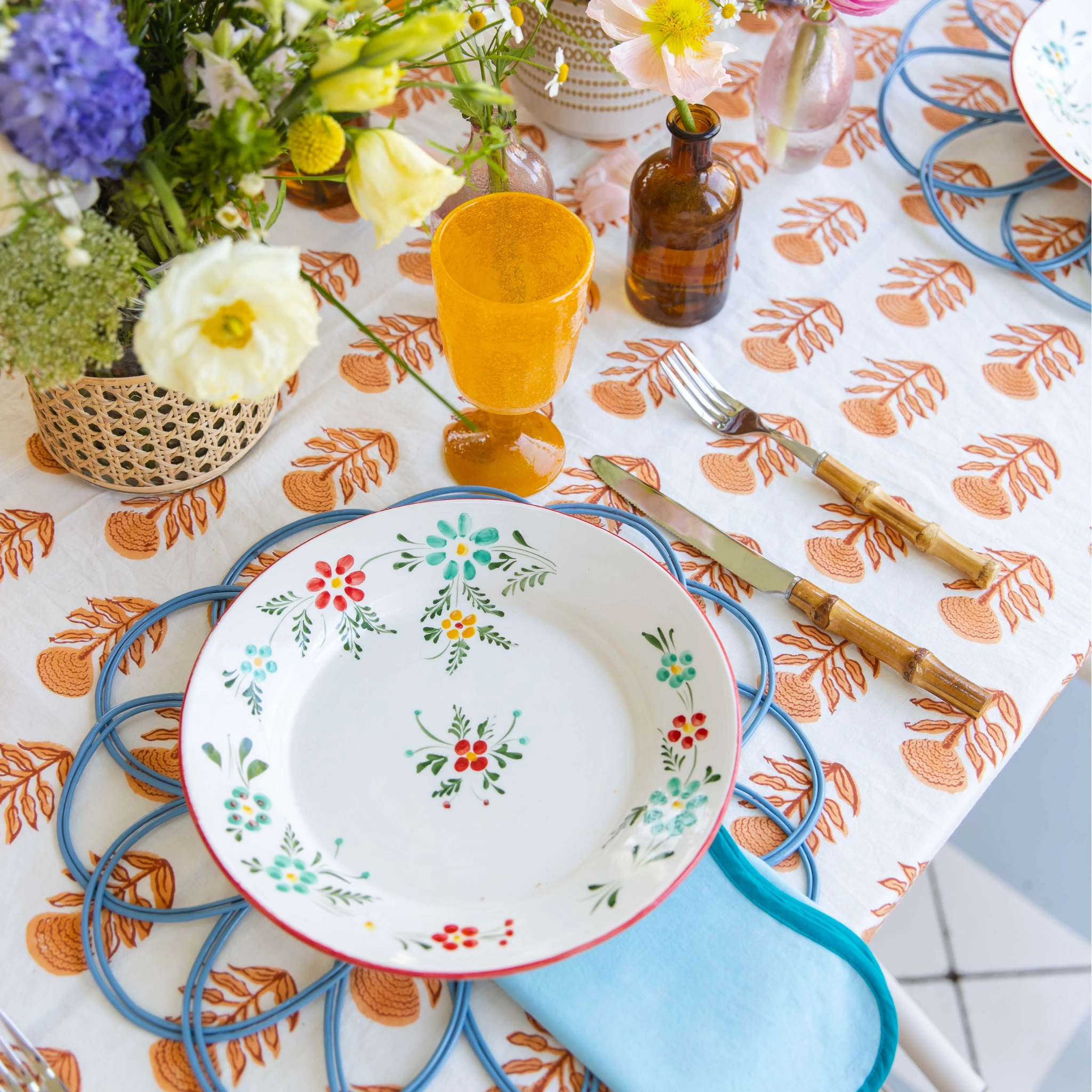 The Indian Motif Tablecloth