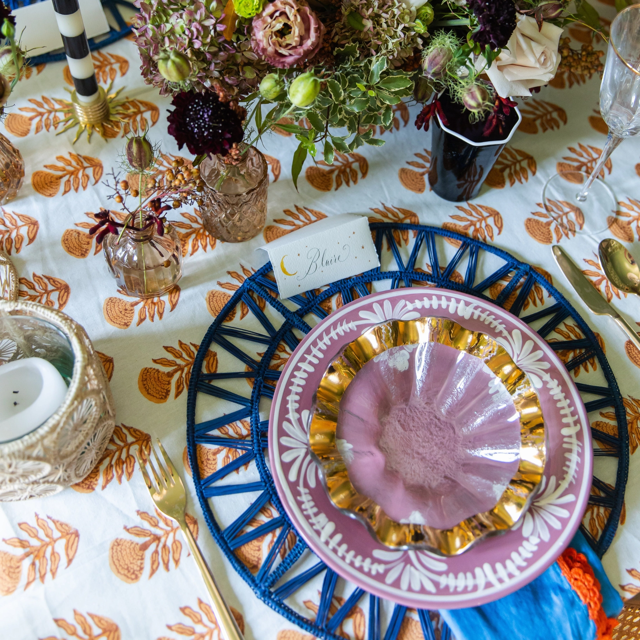 The Indian Motif Tablecloth