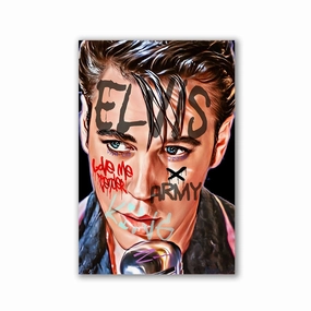 The King by Zuppini framed mural artwork