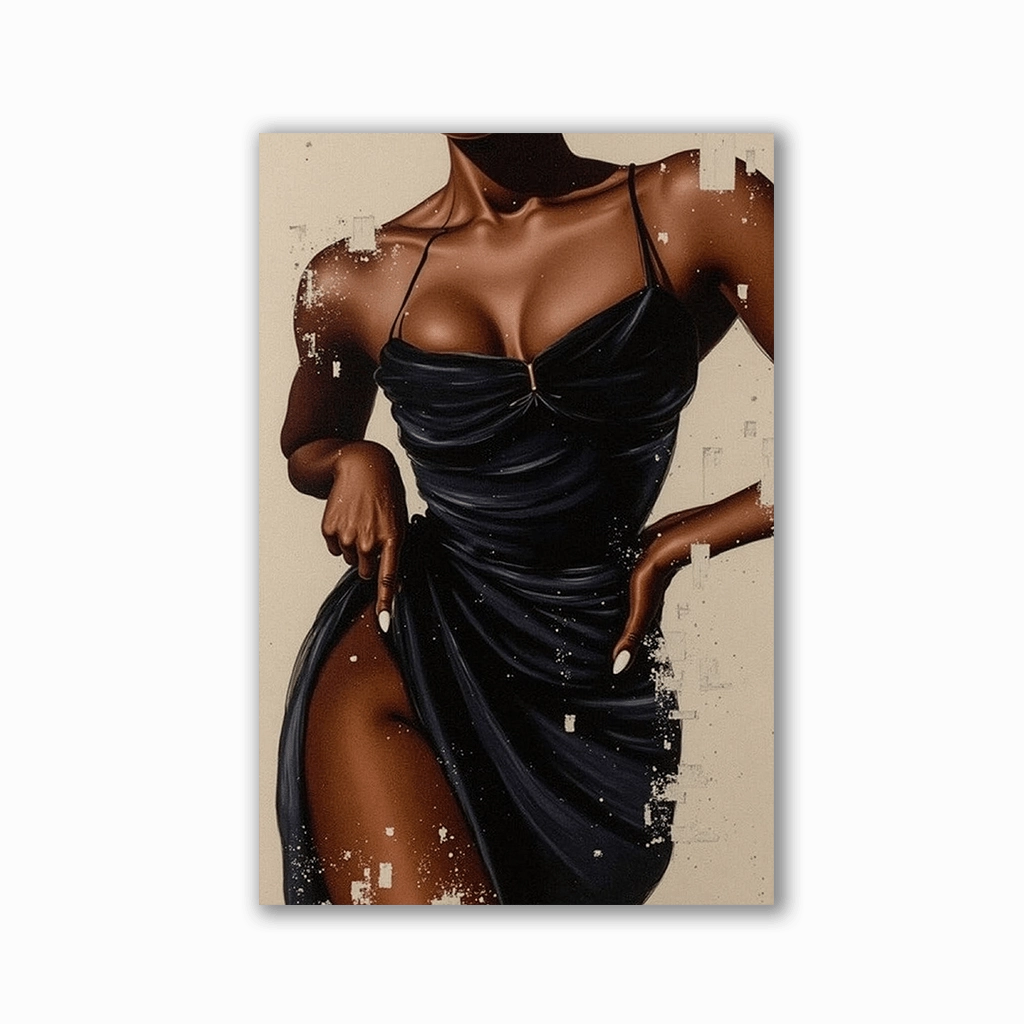The little black one by Adrian Vieriu framed mural artwork