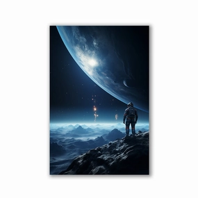 The Moons Edge by Henrivaux framed mural artwork