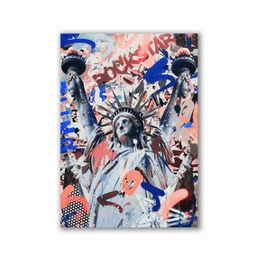 The Rockstar by RS Artist framed mural artwork