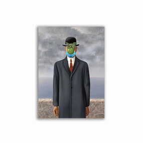The son of man 2021 by Mr. Underdott framed mural artwork