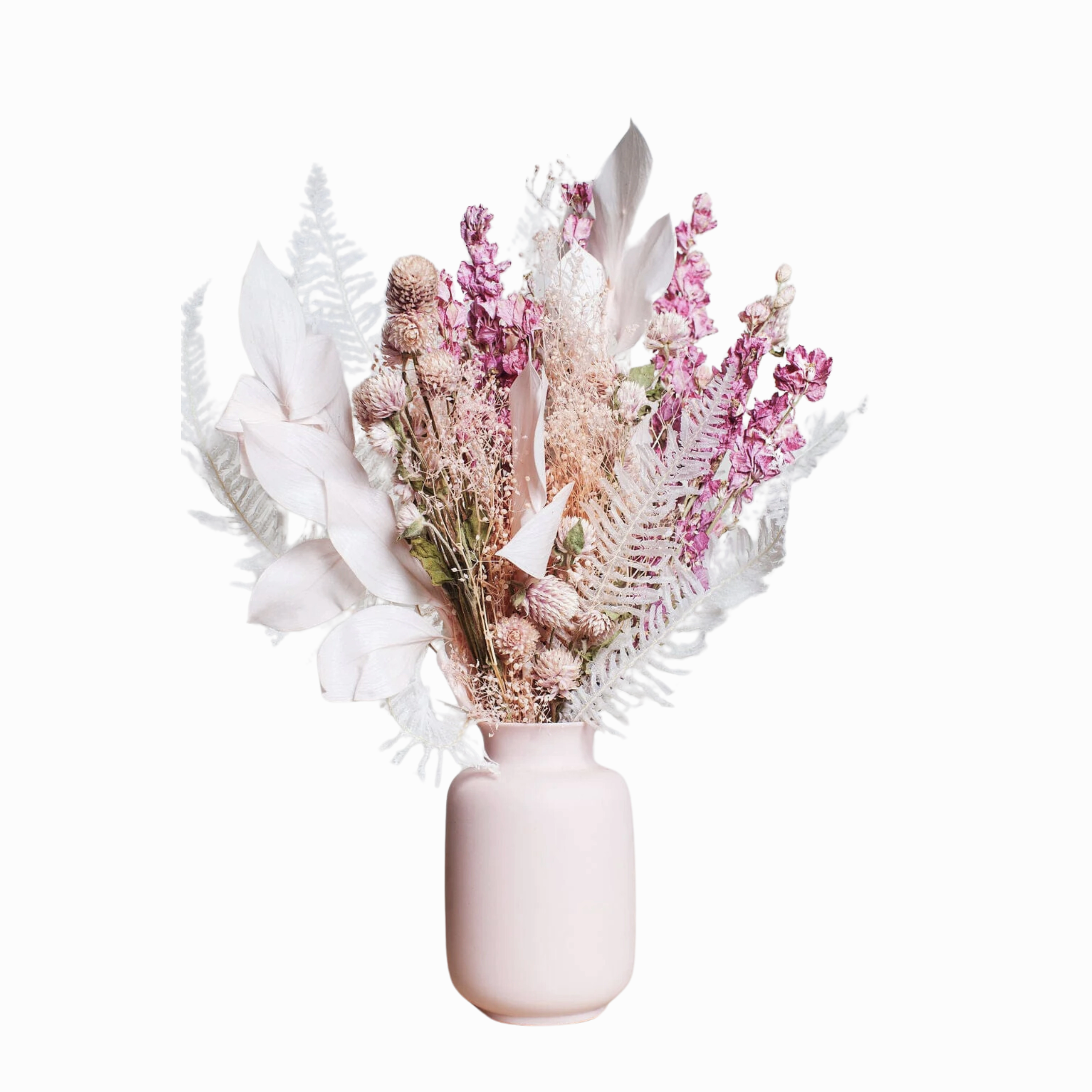 The Sweetheart Petite Dried Floral Bouquet minimalist art object  